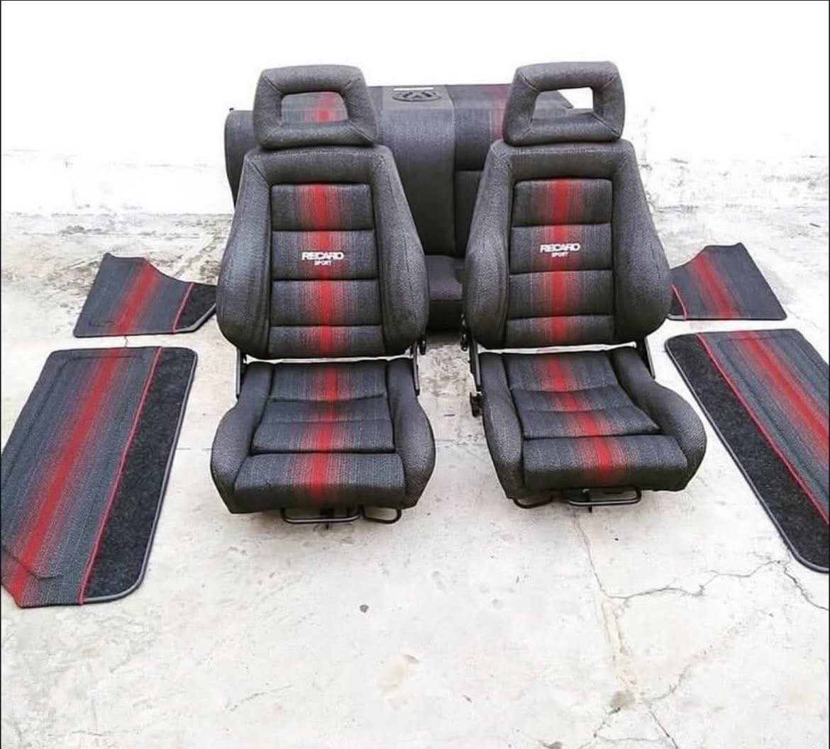 Complete Recaro Laguna Red kit – VW Golf Mk2