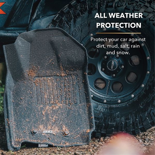 2023 GMC Sierra 1500 Floor Mat Set  - Front and Rear 3D MAXpider