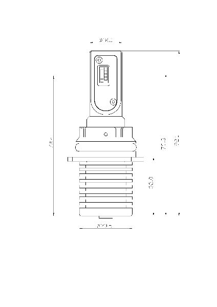 1999 Nissan Sentra Headlight Bulb  - High Beam and Low Beam ARC Lighting