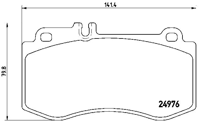 2011 Mercedes-Benz E550 Disc Brake Pad Set  - Front Brembo