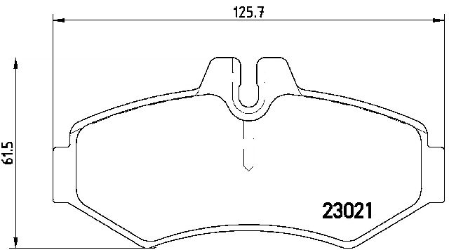2013 Mercedes-Benz G550 Disc Brake Pad Set  - Rear Brembo