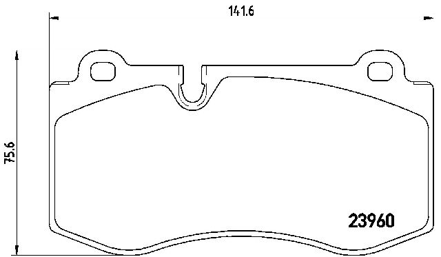 2007 Mercedes-Benz CL600 Disc Brake Pad Set  - Front Brembo