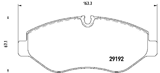 2018 Mercedes-Benz Metris Disc Brake Pad Set  - Front Brembo