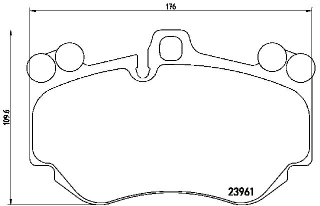 2014 Audi RS5 Disc Brake Pad Set  - Front Brembo