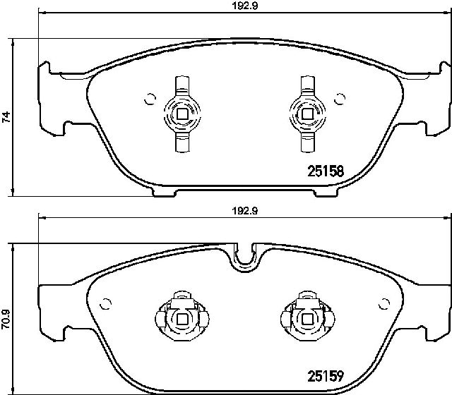2018 Audi S8 Disc Brake Pad Set  - Front Brembo