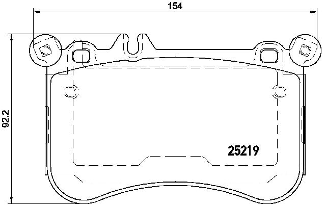 2015 Mercedes-Benz CLS550 Disc Brake Pad Set  - Front Brembo