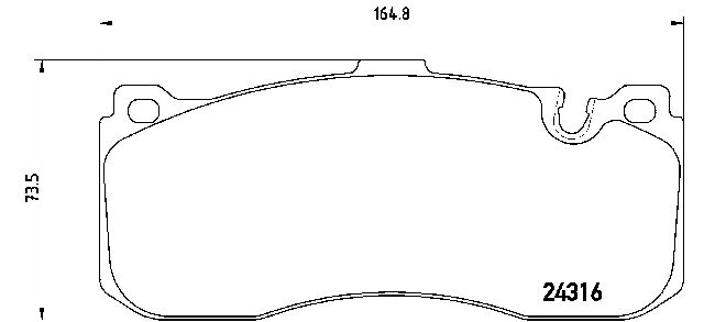 2011 BMW 323i Disc Brake Pad Set  - Front Brembo