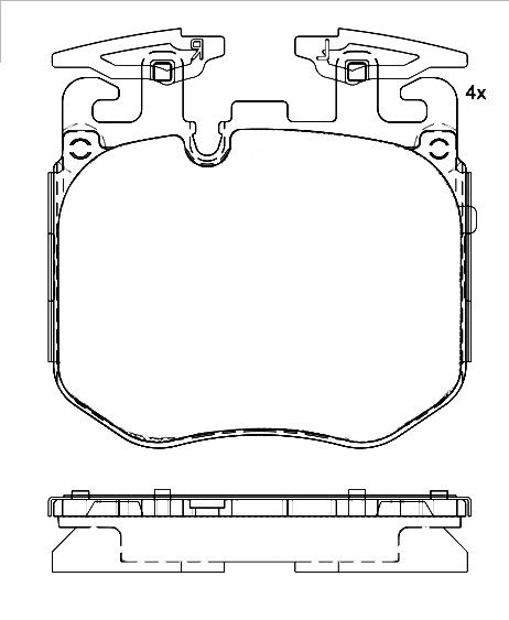2020 BMW 745e xDrive Disc Brake Pad Set  - Front Brembo