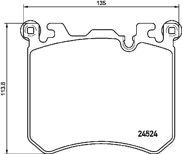 2013 BMW X5 Disc Brake Pad Set  - Front 8 Cyl 4.4L Brembo