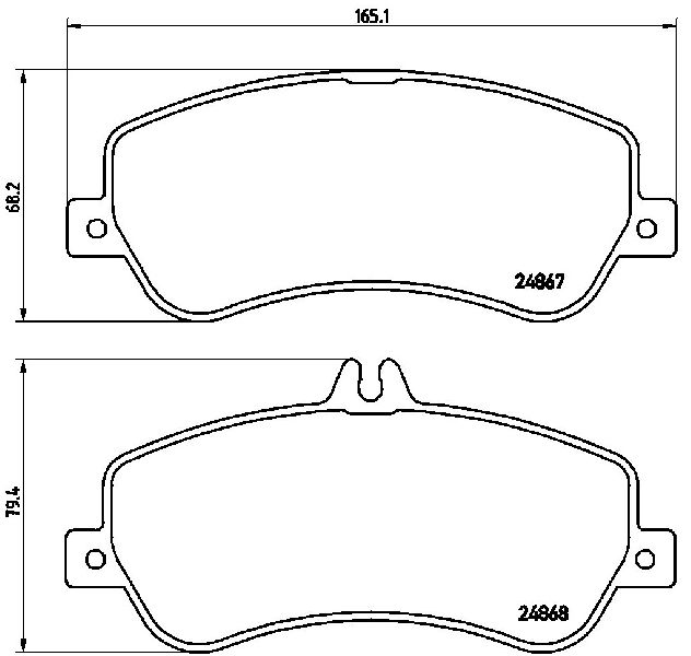 2015 Mercedes-Benz GLK250 Disc Brake Pad Set  - Front Brembo