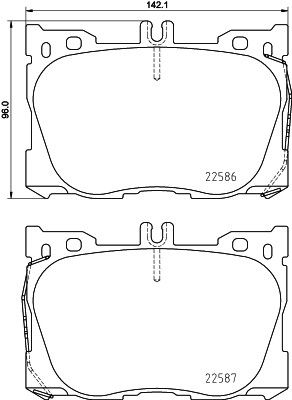 2021 Mercedes-Benz E350 Disc Brake Pad Set  - Front Brembo